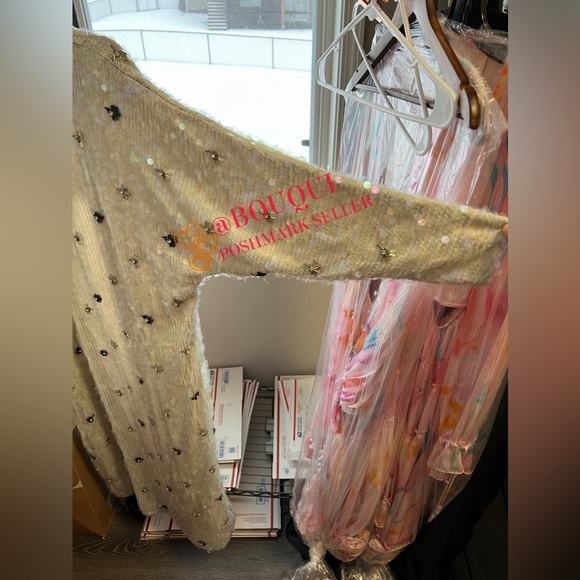 BLOGGERS FAV ZARA LIMITED EDITION SEQUINS BEJEWELED KIMONO JACKET - Picture 10 of 13